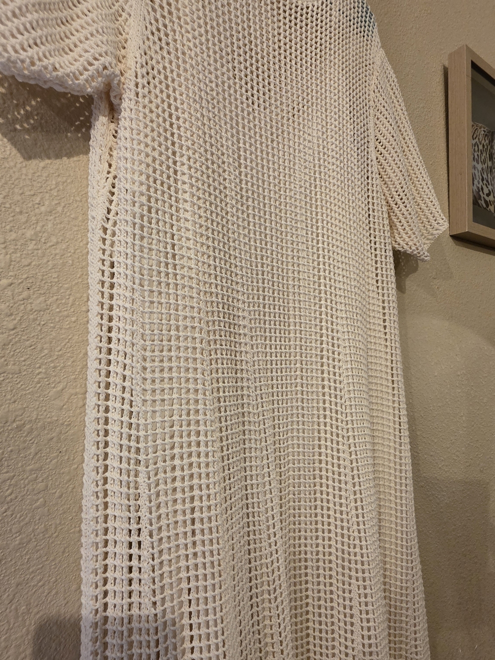 COS White Short-Sleeve Mesh Maxi Dress - Picture 2 of 4